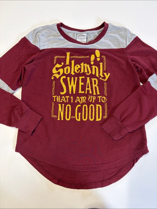 Wizarding World Of Harry Potter Tops - Harry Potter I Solemnly Swear Graphic Sweatshirt Burgundy Size Small